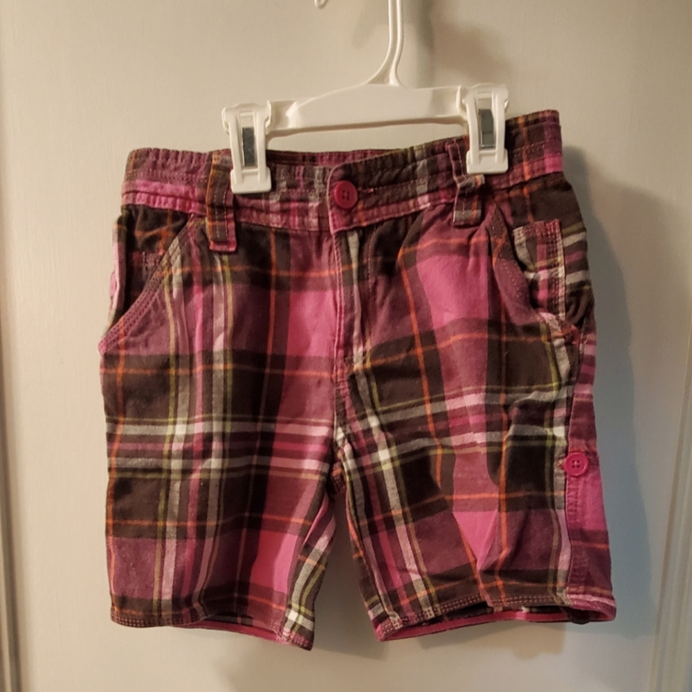 Plaid Kids Shorts Size 16
